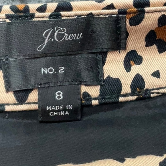 J. Crew Classic Leopard Print No 2 Pencil Skirt Women’s Size 8 Medium M - Picture 5 of 6